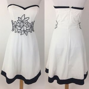 White House Black Market strapless dress